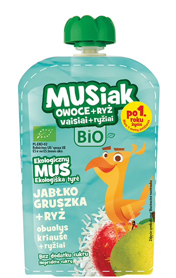MUSIAK Jabłko Gruszka + ryż 100g